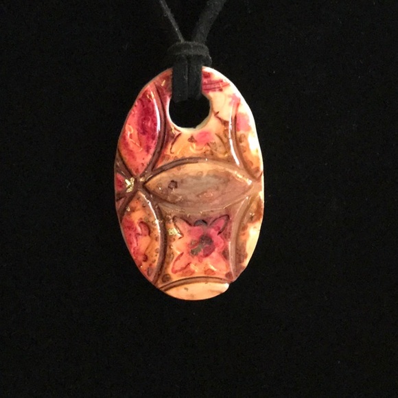 Polymer Clay Pendant - Picture 1 of 3